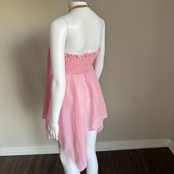 Fairy Core Pink Strapless Dress Size M - Picture 4 of 5